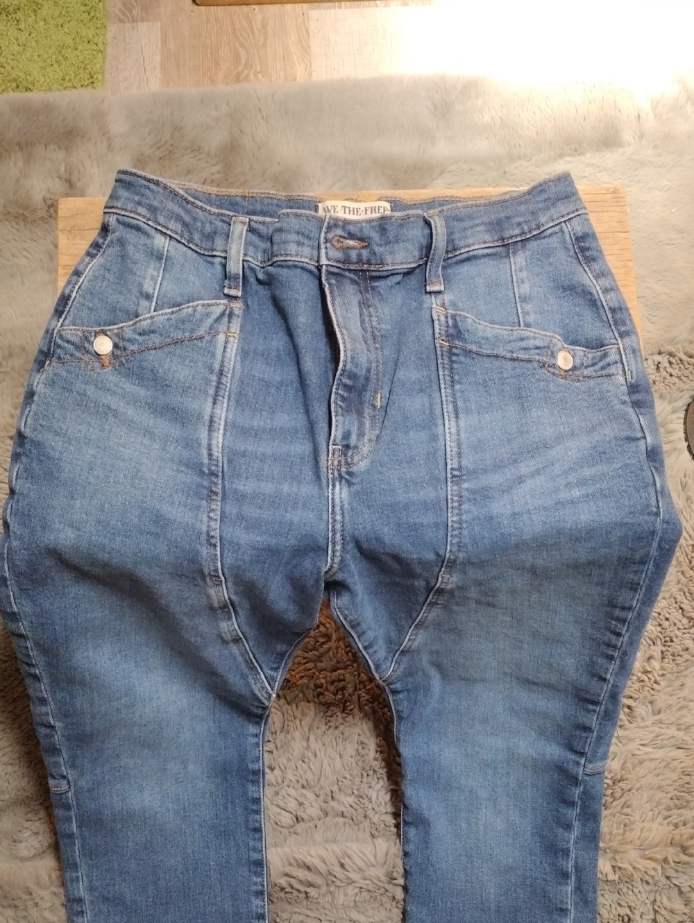 We The Free Light Wash Skinny Jeans